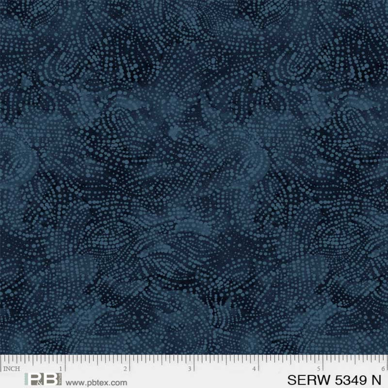 108" Serenity Wide Quilt Back Navy