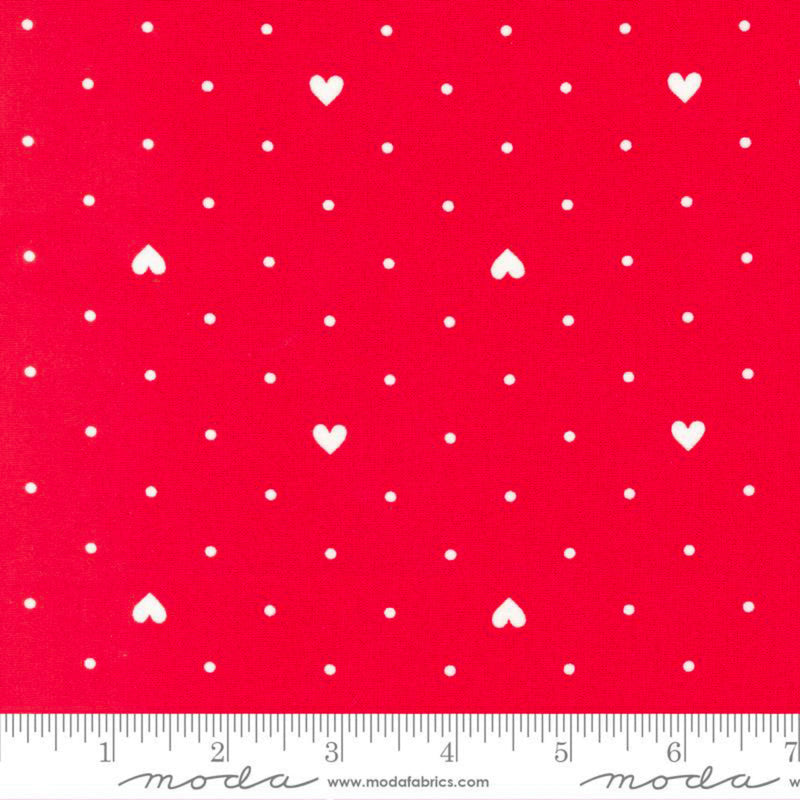 108" Lighthearted Wide Quilt Back Red
