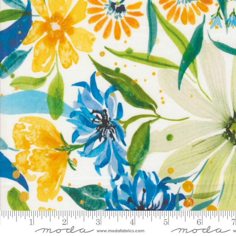 Sample Swatch of 108" Sunshine And Blue Skies Collection Wide Quilt Back Cloud