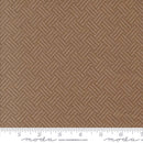 Brown wide quilt backing flannel fabric with herringbone pattern.