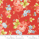 Sample Swatch of 108" Rosie Wide Quilt Back Strawberry