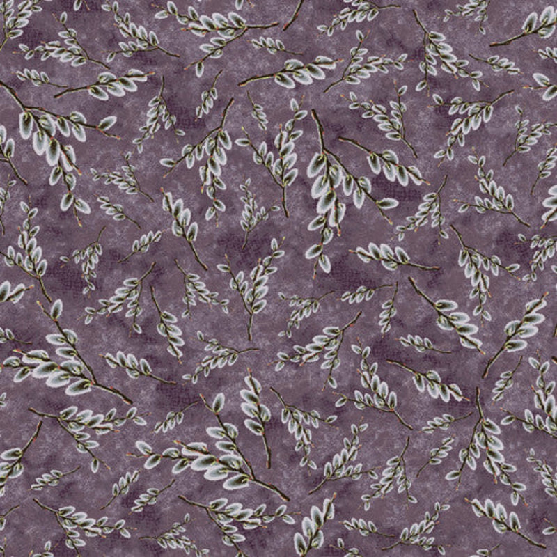 Sample Swatch of 108" Willow Wood Wide Quilt Back Purple