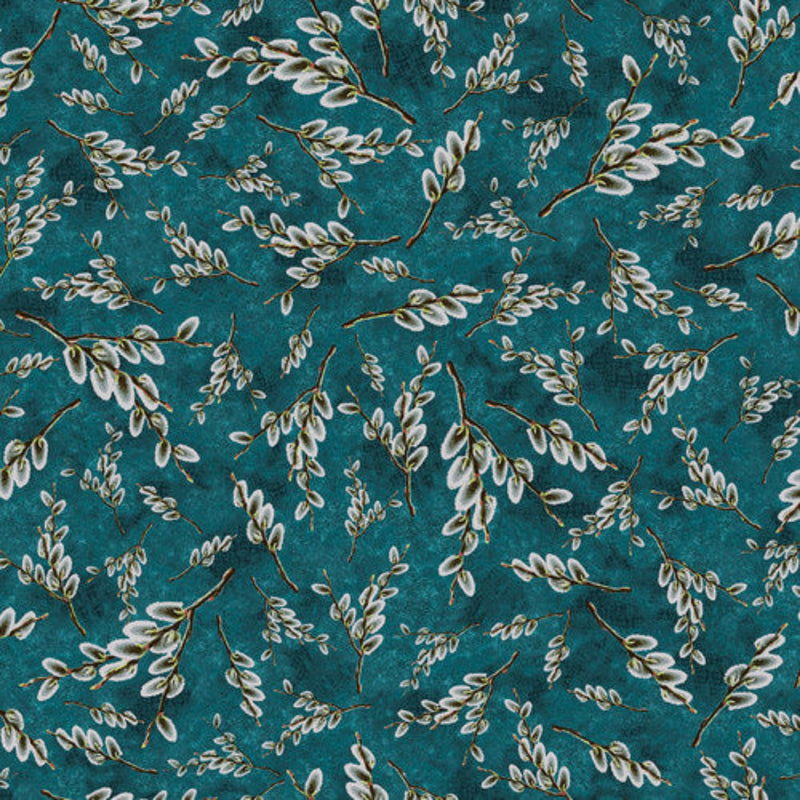 Sample Swatch of 108" Willow Wood Wide Quilt Back Teal