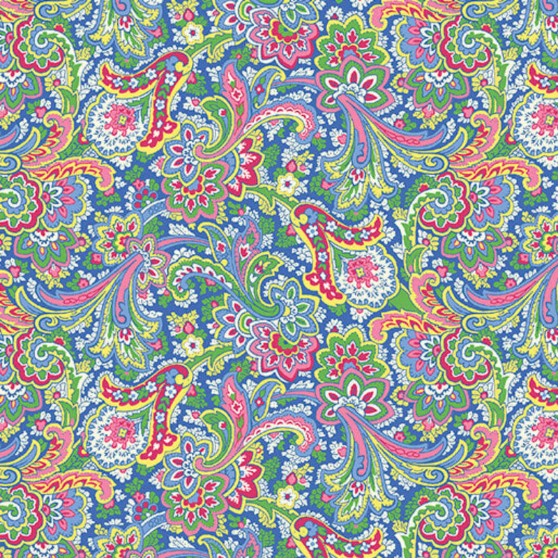108" April's Garden Khanti Paisley Wide Quilt Back Multi
