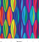108" Kaleidoscope Metamorphosis Wide Quilt Back Dark Blue/Multi