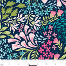108" First Impressions Garden Dalliance Wide Quilt Back Indigo