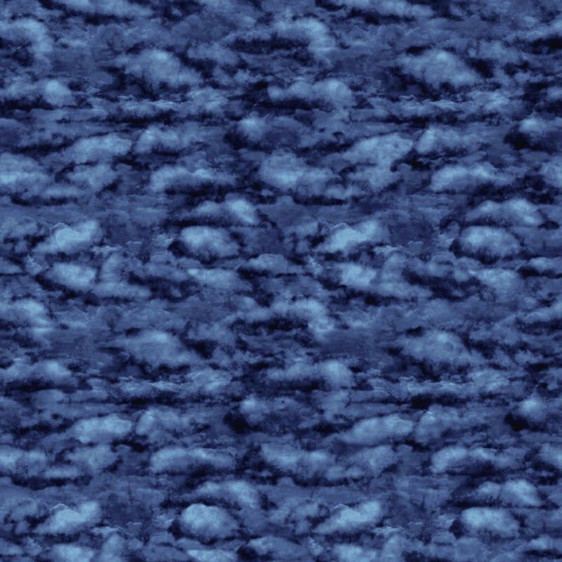 108" Flying High Clouds Wide Quilt Back Navy