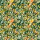 108" Dinoroars! Collection Foliage Wide Quilt Back Green