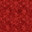 108" Santa's Workshop Collection Snowflake Wide Quilt Back Red
