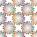 Sample Swatch of 108"Bedazzled Collection Flares Wide Quilt Back White