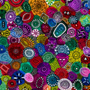 Colorful pattern of various shapes and designs