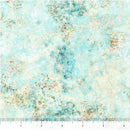 Textured fabric pattern with blue and beige colors, ruler at the bottom for scale.