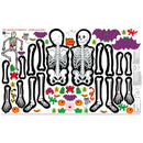 59" / 60" Mr. Bones Skeleton Panel