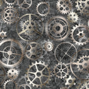 108" Got Your Back Gears Wide Quilt Back by Dan Morris