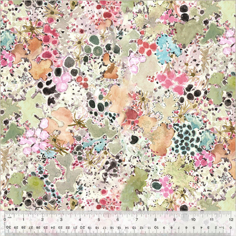 108" Wild Wonder Lichen Wide Quilt Back Stone