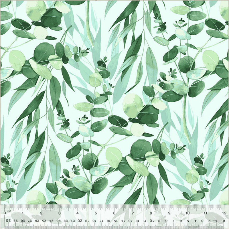 Sample Swatch of 108" Eucalyptus Wide Quilt Back Pond