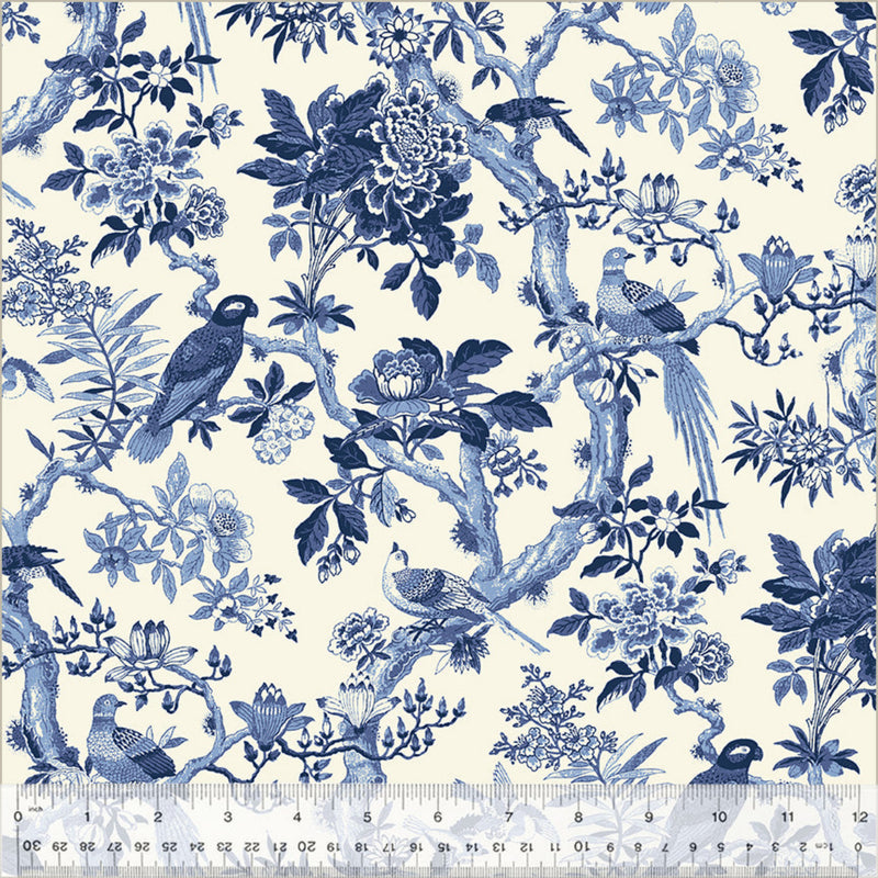 108" Blue Byrd Wide Quilt Back Porcelain