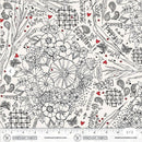 108" Blooming Doodles Wide Quilt Back Ivory