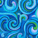 108" Whirlwind Wide Quilt Back Tidal Water