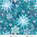 Sample Swatch of 108" Ice Stellar Wide Quilt Back Sapphire Blue