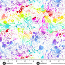 108" Phosphor and Venom Wide Quilt Back White