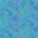 Wide quilt backing fabric with a multicolored, tiny circle pattern with blue, green, yellow, and purple hues.