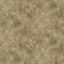 Wide quilt backing fabric with a tone on tone, tiny circle pattern with tan, brown, and gold hues.