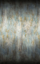 Abstract textured background with a gradient of blue, gray, and brown tones.