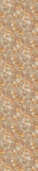 Wide quilt backing fabric with a stone and agate-like print in brown and beige.