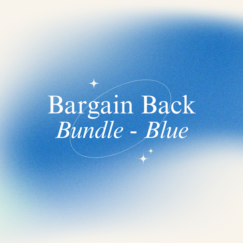 Blue Bhack Bargain Back Bundle of Blue Wide Quilt Backs