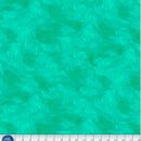 Green/Teal wide quilt backing fabric with a  tone on tone textured look.