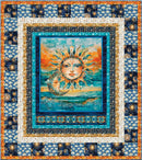 Bohemian Sunrise Celestial Dance Quilt Kit Including Wide Back