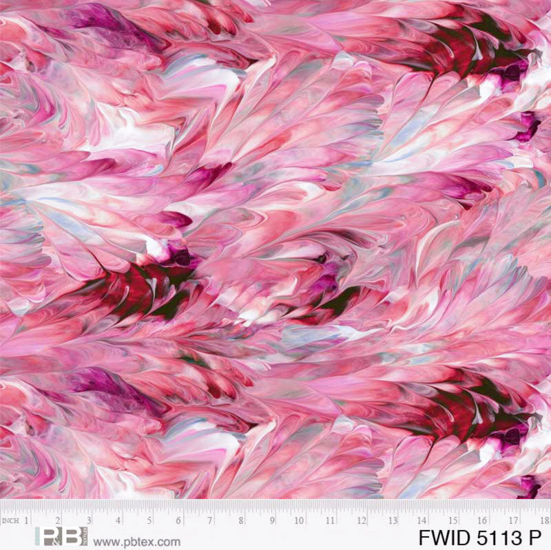 108" Fluidity Wide Quilt Back Pink