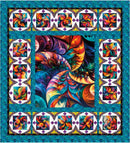 Bedazzled Vibrant Vortex Quilt Kit Including Wide Back
