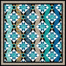 Oceana Seahorse in the Reeds Quilt Kit Including Wide Back