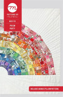 Quilt pattern titled 'Prism Party' by Moda featuring a colorful quilt design on a white background.