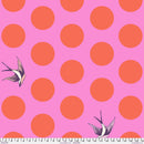 Sample Swatch of 108" Free Fall Wide Cotton Sateen Quilt Back Honey by Tula Pink