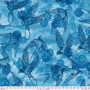 Sample Swatch of 108" Findings Coming Home Wide Back Fabric Indigo