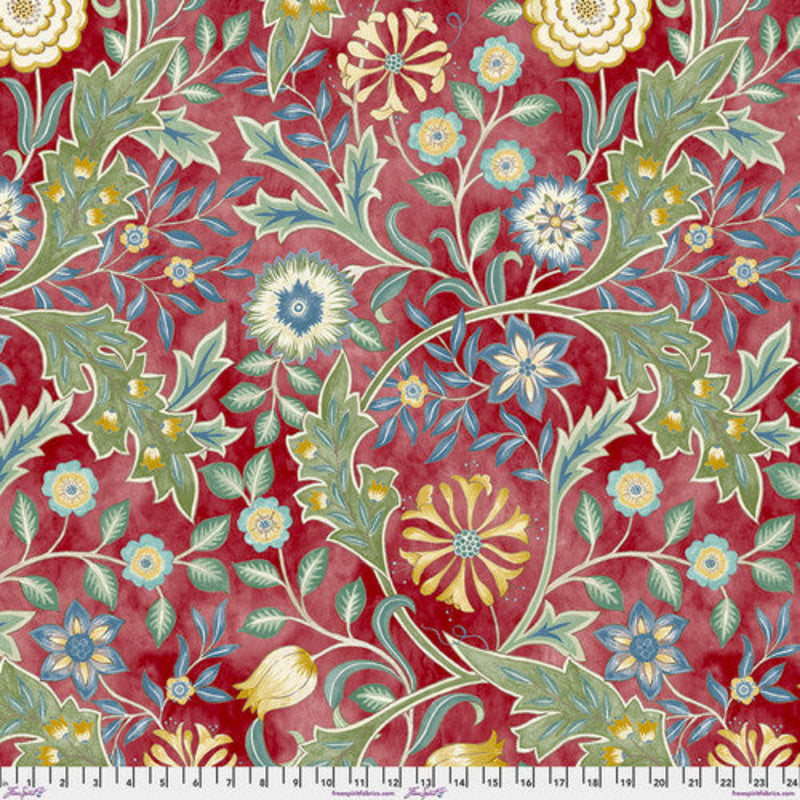 108" The Oxford Holiday Collection Wilhelmina Wide Quilt Back Crimson