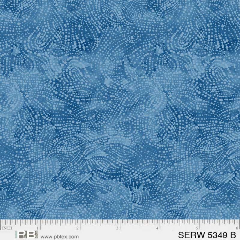 108" Serenity Wide Quilt Back Blue