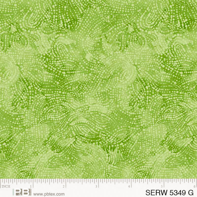 108" Serenity Wide Quilt Back Green