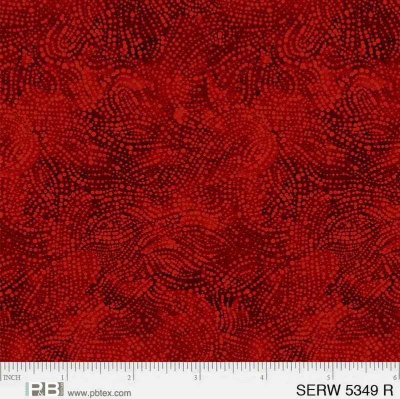 108" Serenity Wide Quilt Back Red