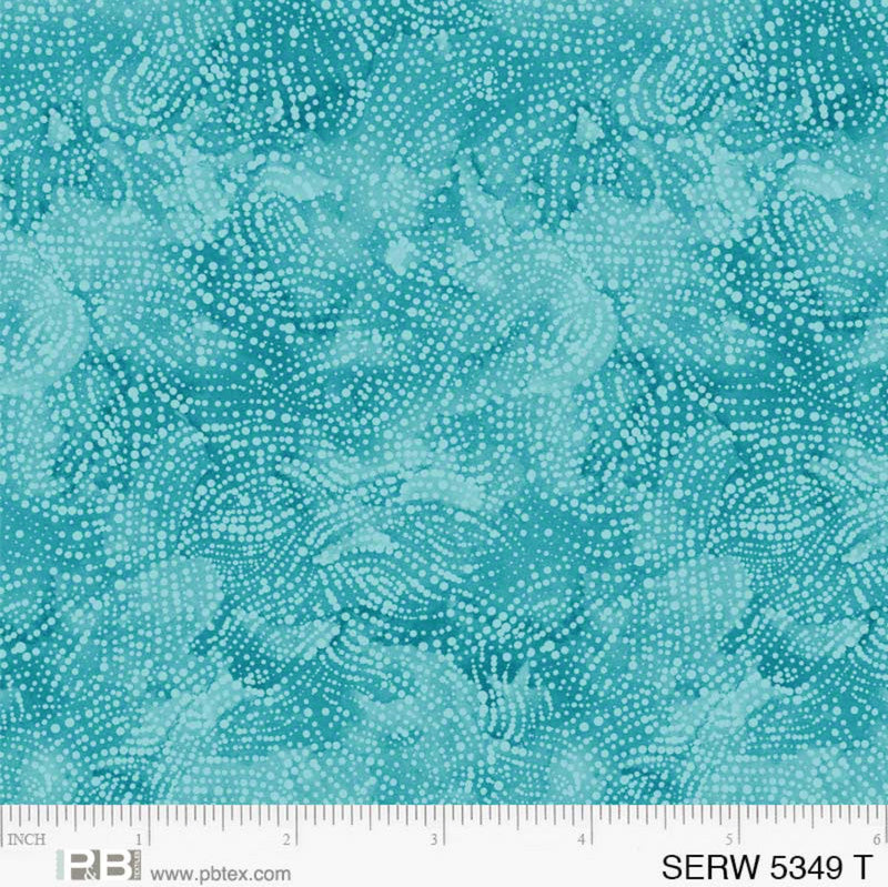 108" Serenity Wide Quilt Back Teal