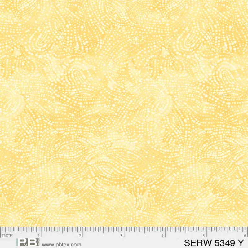 108" Serenity Wide Quilt Back Yellow