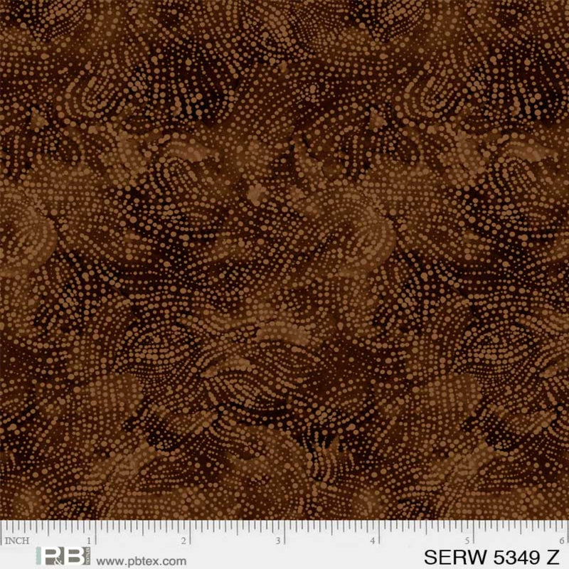 108" Serenity Wide Quilt Back Brown
