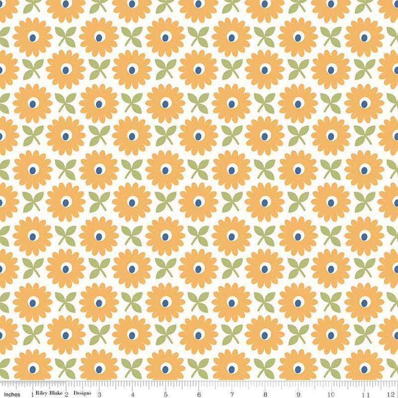 107"/108" Home Town Heirloom Wide Quilt Back Collection Daisy