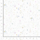 108" Starry Night Wide Quilt Back White