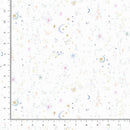 108" Starry Night Wide Quilt Back White