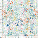 108" Jardin Wide Quilt Back White