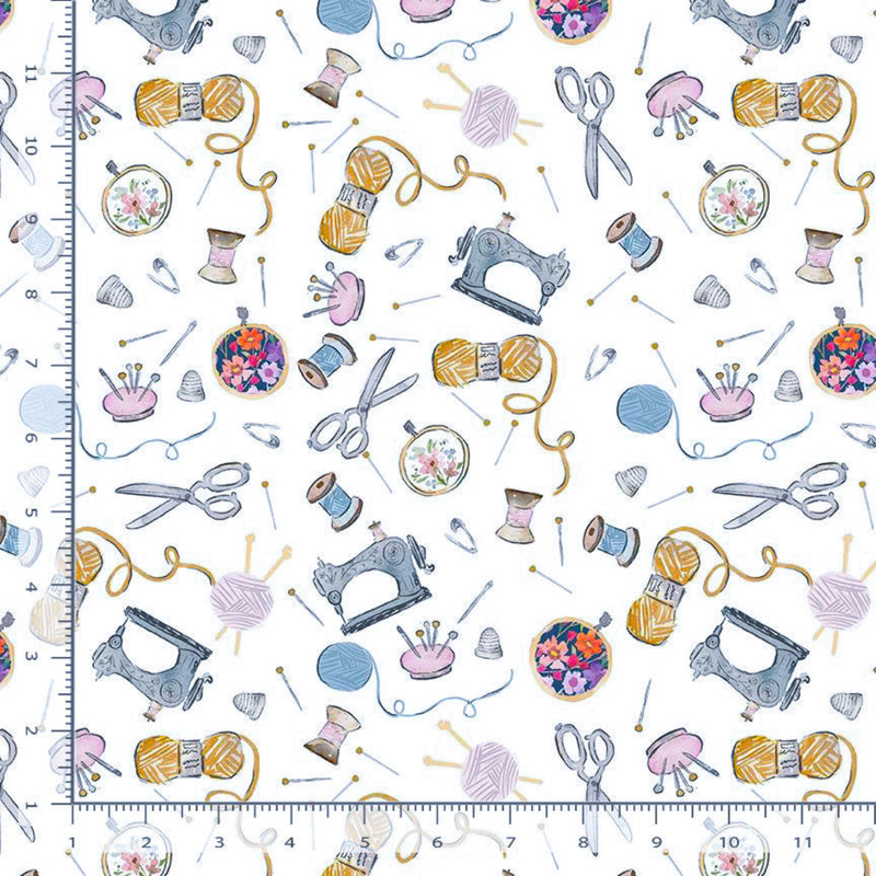 108" Sew What and Sew it Goes Collection Wide Quilt Back